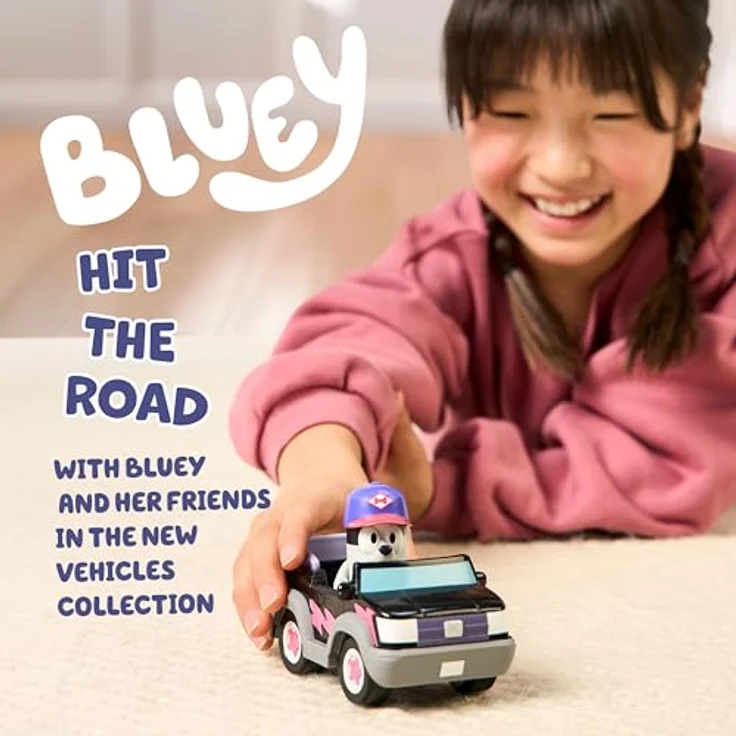 BlueY Pizzamädchen-Auto mit Muffin-Figur, 6 cm groß, bewegliche Gelenke, für Sammelfiguren – Bild 2
