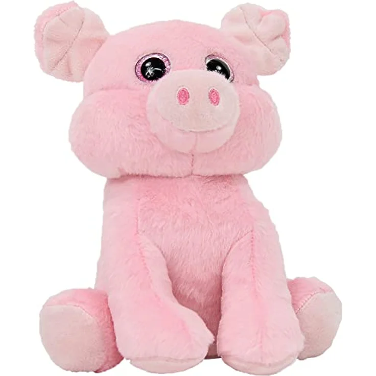 Kögler 76902 - Labertier Schwein Moritz, ca. 20 cm groß, nachsprechende Plüschfigur mit Wiedergabefunktion, plappert alles witzig nach und bewegt sich – Bild 1