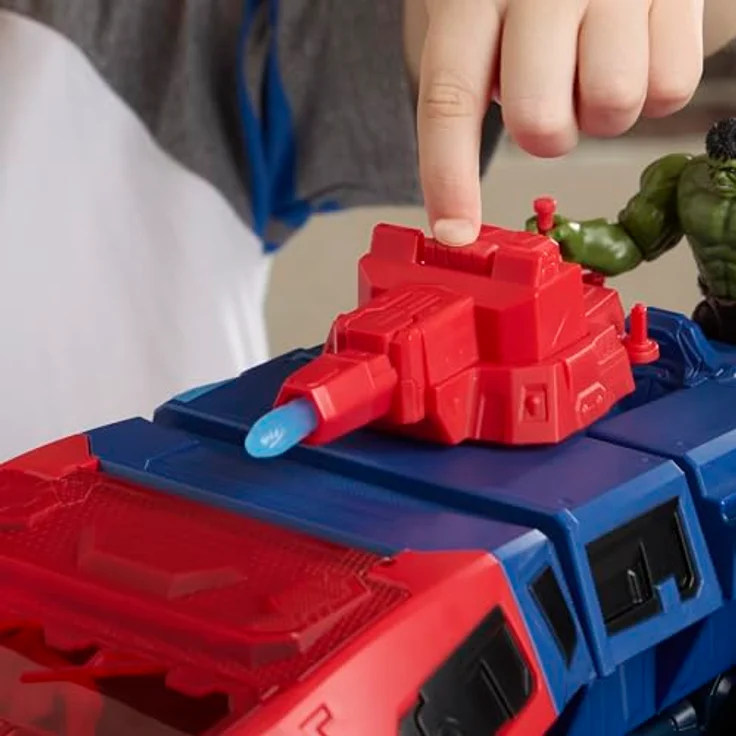 Spider-Man Spider-Man Movie Armored Vehicle, 2-in-1 Super Chompin' Tank mit Projektil-Abschussfunktion und Cockpit für 2 ActionVerse-Figuren – Bild 4