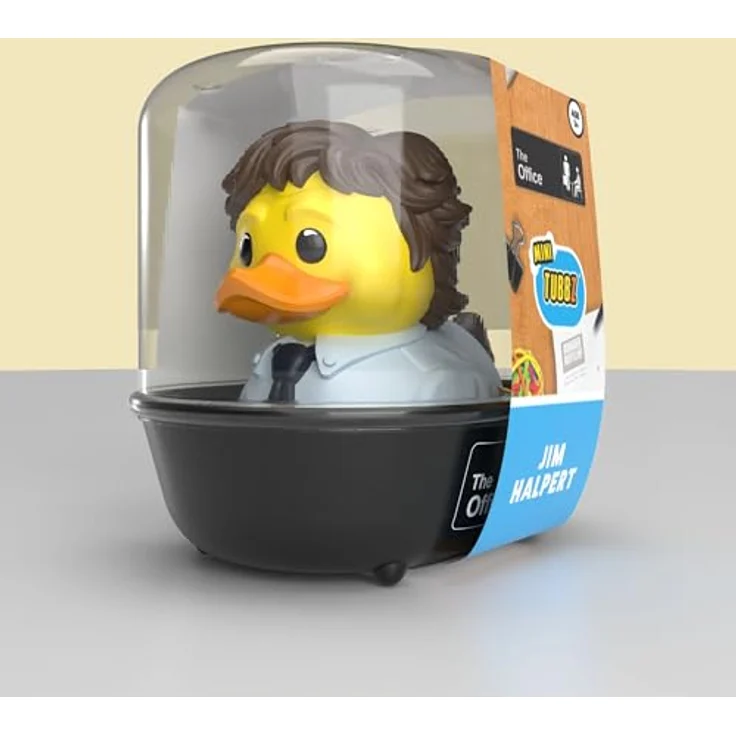 TUBBZ Mini: The Office - Jim Halpert als Cosplay-Gummiente Vinyl-Figur, 5 cm, in Mini-Badewanne mit The Office-Logo – Bild 2