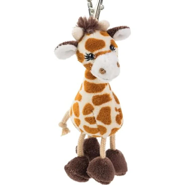 Schaffer 0238 Giraffe Anhänger, Braun, ca. 13 cm, waschbar bei 30°C – Bild 1