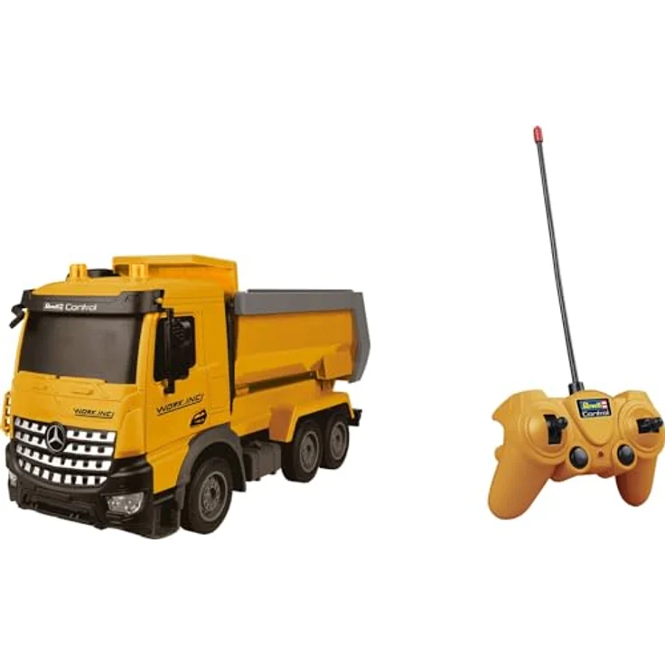 Revell Control 24678 Truck Mercedes-Benz Arocs My Little Dumper RC, Weiß - Ferngesteuertes Baufahrzeug für Kinder ab 4 Jahren – Bild 1