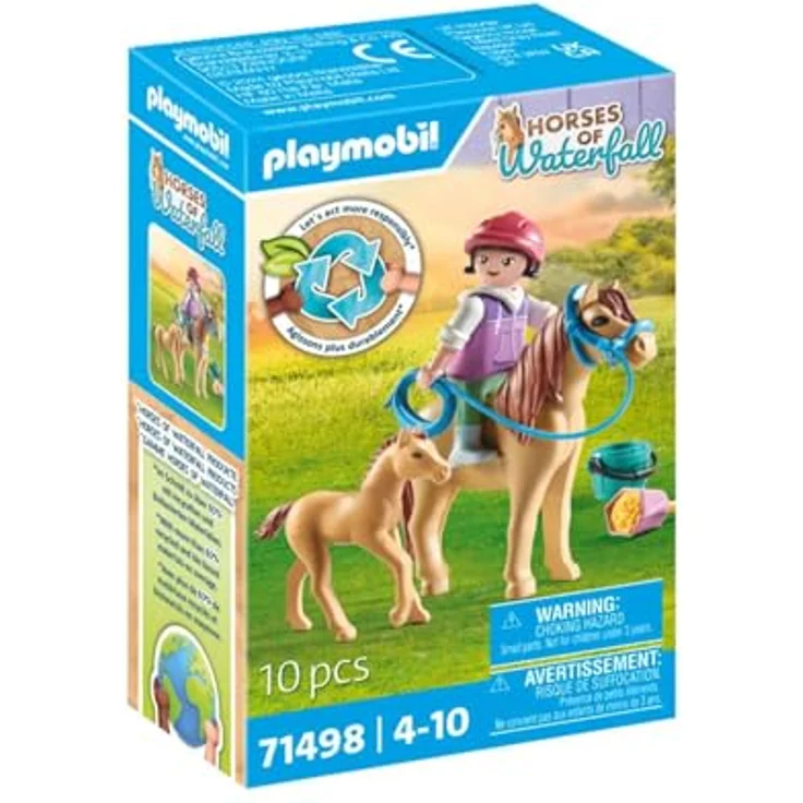 Playmobil® Konstruktions-Spielset Kind mit Pony und Fohlen (71498), Horses of Waterfall, (10 St), Made in Europe – Bild 3