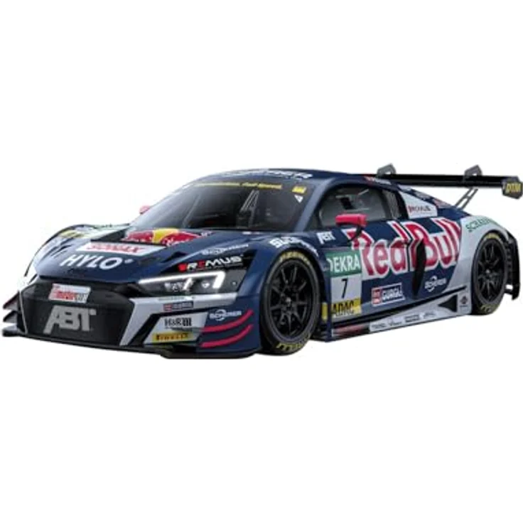 Carrera Audi R8 LMS GT3 ABT Sportsline - Red Bull, No.7 DTM 2024, Rennbahnauto mit Front- und Rücklichtern