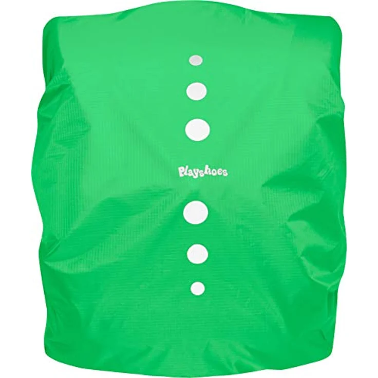 Playshoes Regenhülle, Regenschutz, Regenhaube für Schulranzen und Rucksäcke, Signalfarbe Grün M – Bild 3
