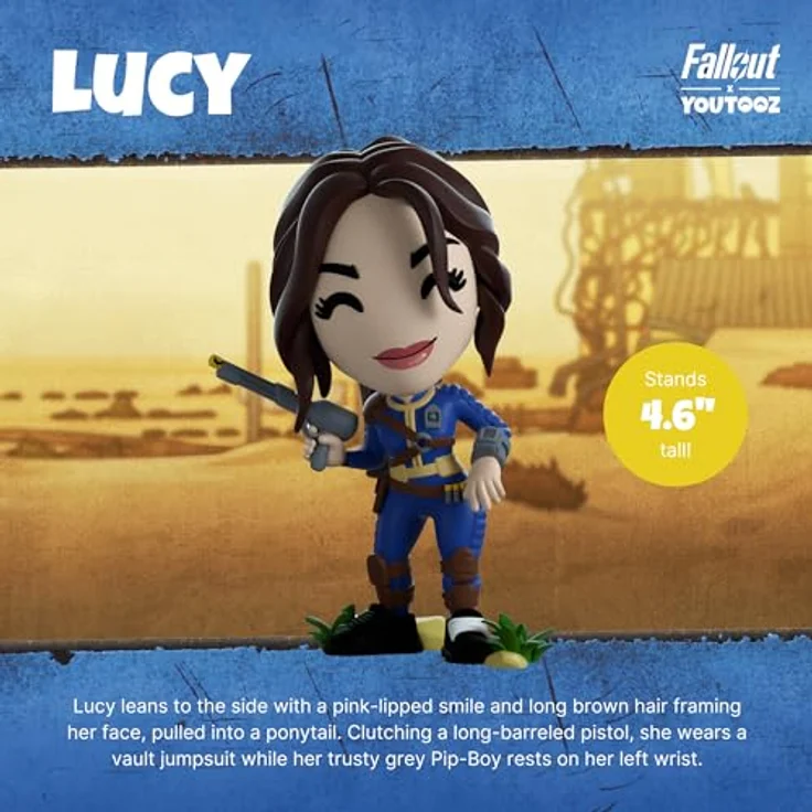 Youtooz Fallout Lucy 12,7 cm Figur, Sammlerstück aus der Amazon Original Serie mit blau-gelbem Overall – Bild 2