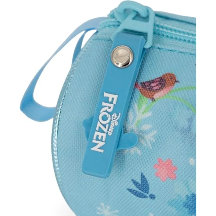 Clondo Schlampermäppchen Die Eiskönigin Frozen, rundes Federmäppchen für Schule, 600D Polyester, 21x8 cm, robuster Reißverschluss, ideal für Mädchen von 6-12 Jahren – Bild 3