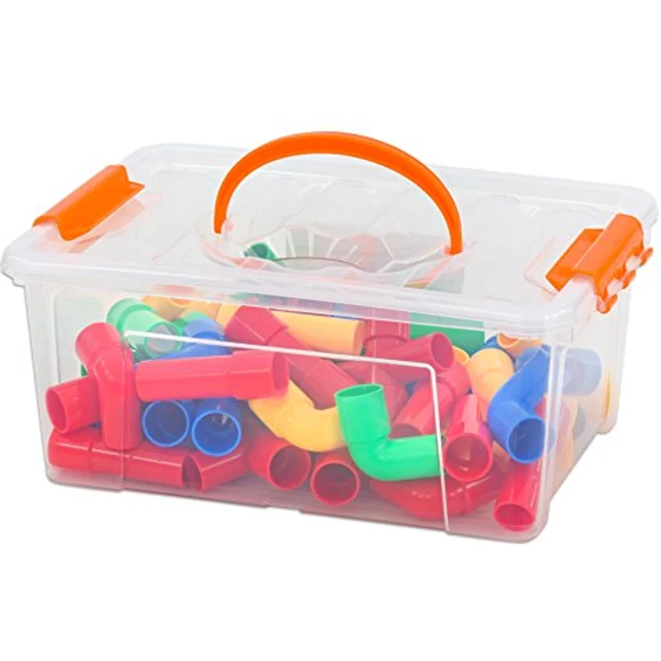 Betzold Steckspielzeug Steckrohre, 80-tlg. – Bausatz für kreative Konstruktionen, fördert Motorik und Kreativität – Bild 6