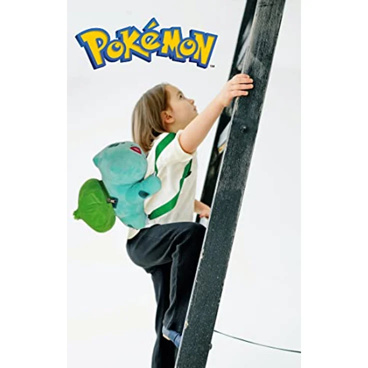 Nintendo Pokémon Bisasam Rucksack Kuscheltier, ca. 35 cm mit Reißverschluss – Bild 9