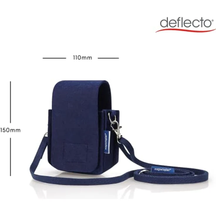 magnetoplan Marker-Holster ecoAware, 110 x 150 mm, Dunkelblau, mit Schultergurt und Gürtelschlaufe, IF Design Award 2022 – Bild 3
