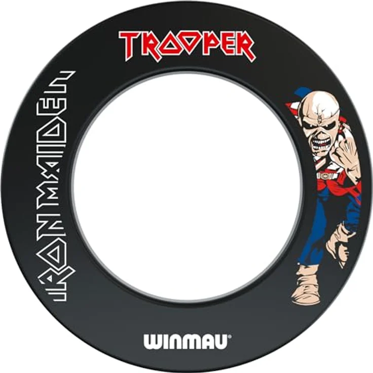 WINMAU Iron Maiden Trooper Design Dartscheibe Surround, passend für alle Winmau Bristle Dartboards – Bild 2