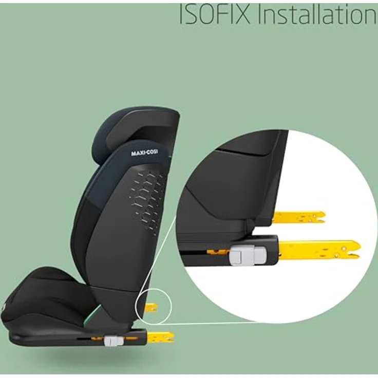 Maxi-Cosi Kindersitz RodiFix S i-Size, mit G-Cell Seitenaufprallschutz & Isofix, Tonal Black – Bild 7