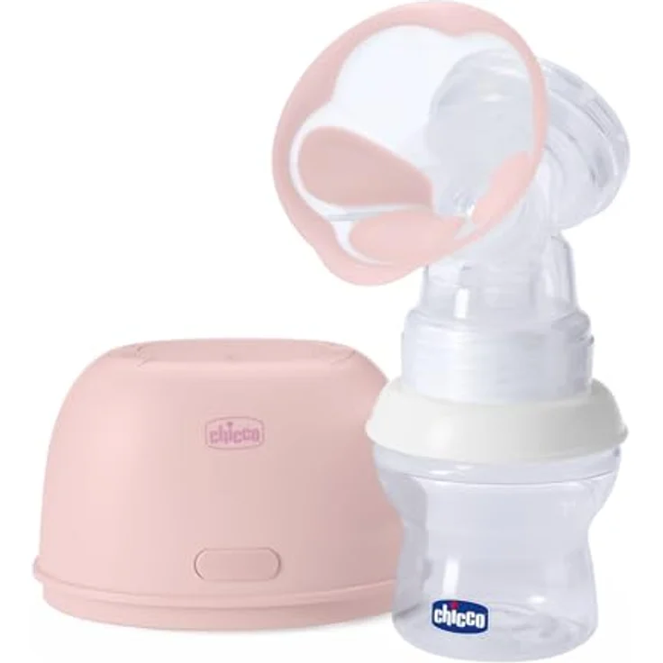 Chicco Stimolatte Elektrische Milchpumpe, brustschonend mit 2 Absaugmodi und 10 Intensitätsstufen, inkl. NaturalFeeling Sauger – Bild 1