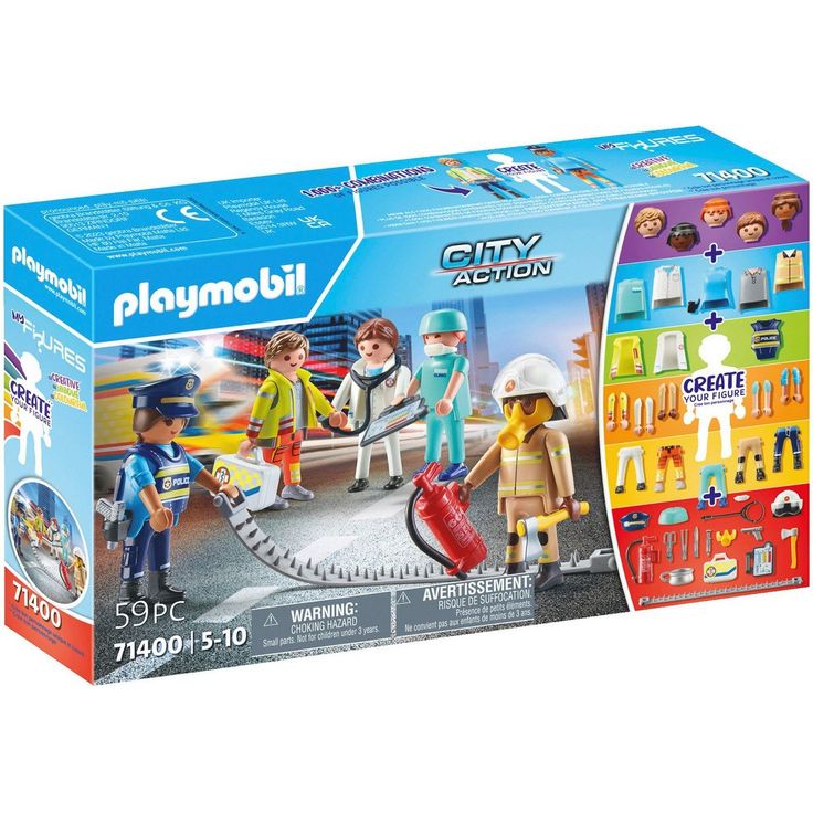 Playmobil® Konstruktions-Spielset City Action, Rescue (71400), My Figures, (59 St)