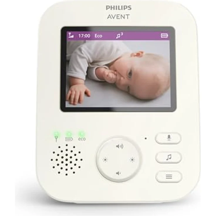 Philips Avent, Video & Audio Advanced Babyphone mit Kamera, 300 m, hochauflösender 2,8-Zoll-Bildschirm, Infrarot-Nachtsicht – Bild 2