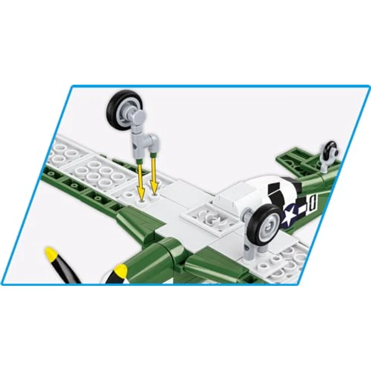 COBI North American P-51D Mustang, Modellflugzeug aus Bausteinen, made in EU – Bild 5