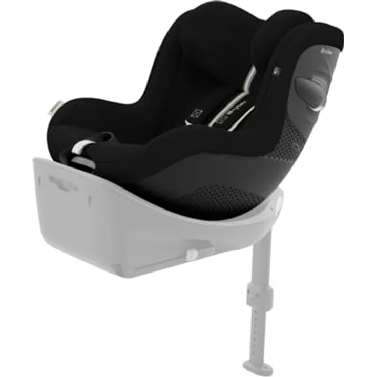 Cybex Sirona G i-Size Plus, Reboard Kindersitz mit 360°-Drehmechanismus, Moon Black – Bild 1