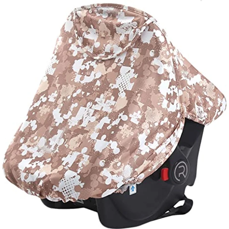 2 in1 Universal Sonnenverdeck für Babyschale Sonnendach mit Insektenschutz UPF 50+ UV Schutz Verdeck Sonnenverdeck für Maxi Cosi Cabrio/CabrioFix/Pebble/Citi Sonnenschutz Sonnendach – Bild 3
