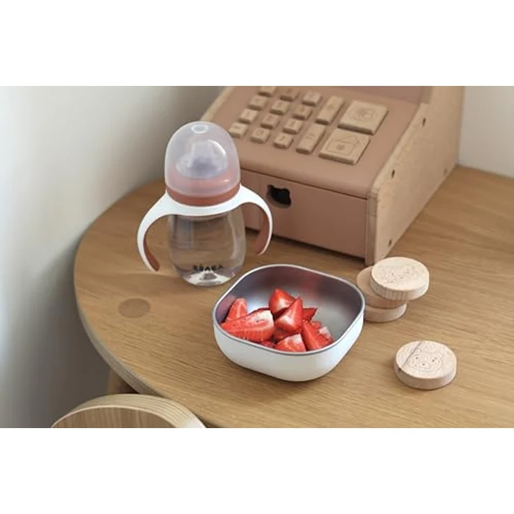 Beaba Lerntasse 2in1, Babyflasche mit 210ml Fassungsvermögen, terrakotta, spülmaschinen- und mikrowellentauglich – Bild 4