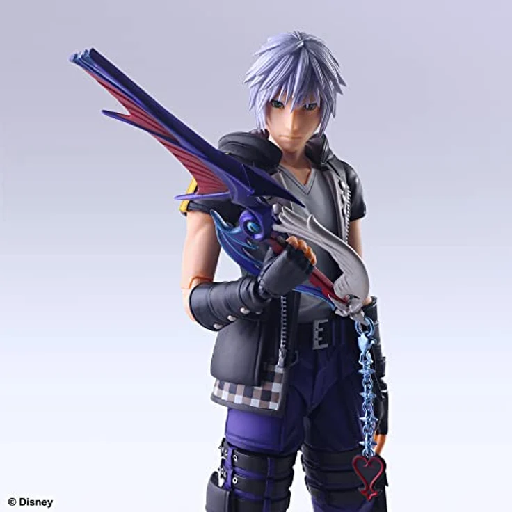 SquareEnix Kingdom Hearts III Play Arts Kai Actionfigur Riku Ver. 2 Deluxe, 24 cm, inkl. 2 Gesichtsteile und Schlüsselschwert Weg zur Dämmerung – Bild 6