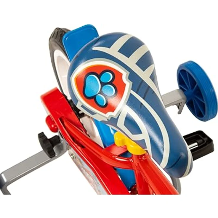 Toimsa Kindervelo 12 Zoll, Kinderfahrrad mit Paw Patrol Design, Metallrahmen, verstellbarem Sitz und Lenker, mit Stützrädern und 2 Felgenbremsen – Bild 6
