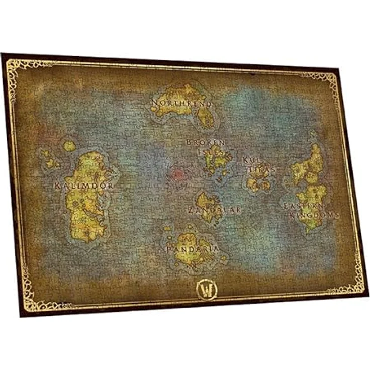 ABYstyle World of Warcraft - Puzzle 1000 pièces - Karte von Azeroth, 50 x 70 cm – Bild 2