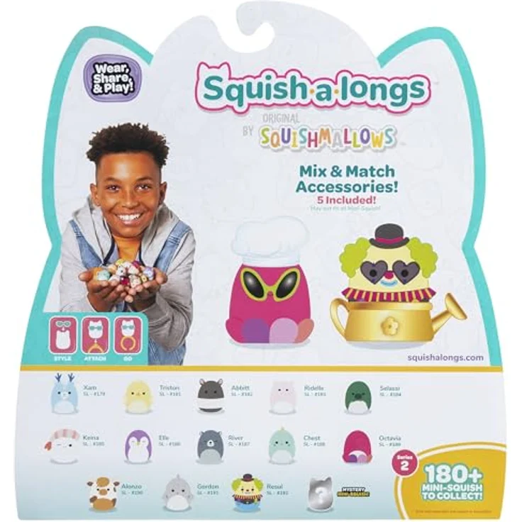 Squishmallows Micromallows 6,5 cm 4er Set, mehrfarbig, kuschelweiches Plüschspielzeug zum Sammeln und Tauschen – Bild 20