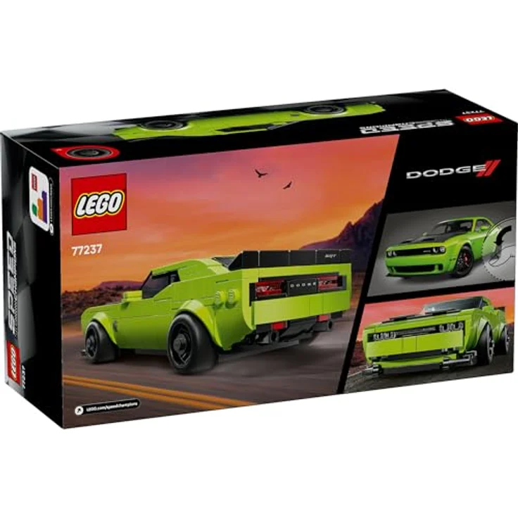 LEGO Speed Champions 77237, Dodge Challenger SRT Hellcat, 390-teiliges Modell für Kinder ab 9 Jahren, 17cm x 7cm x 4cm – Bild 4