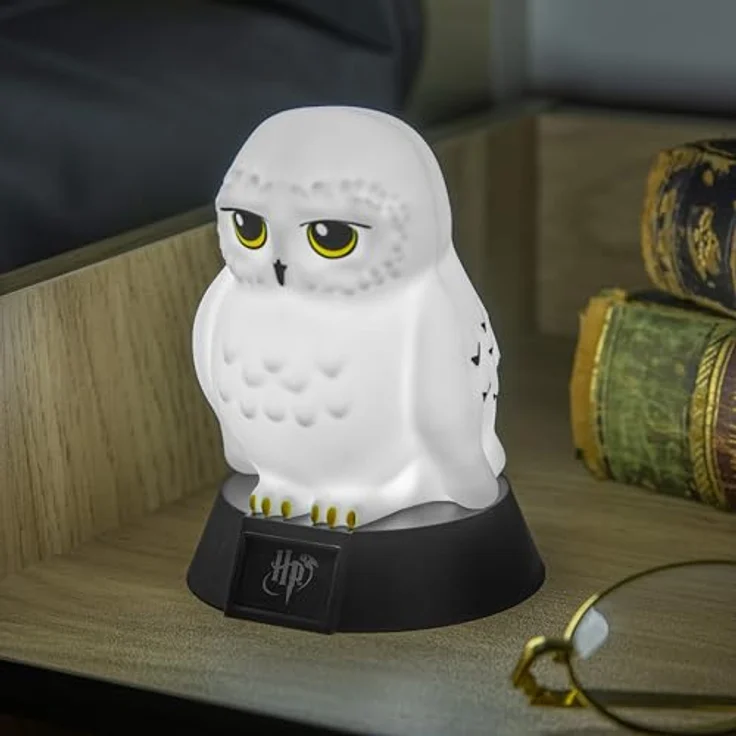 Paladone Harry Potter Icons Leuchte Hedwig, 11 cm Stimmungslicht in Weiß – Bild 3
