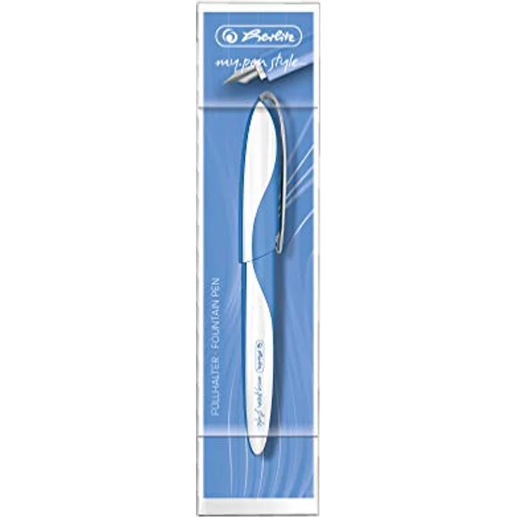 Herlitz Füllhalter my.pen Color Blocking, für Rechts- und Linkshänder geeignet, blau – Bild 2