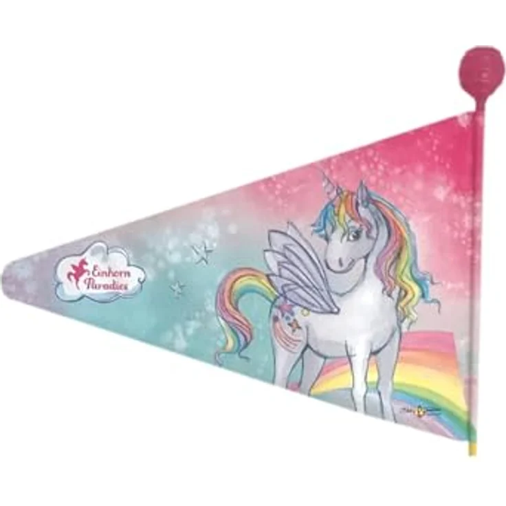 Bike Fashion Sicherheitswimpel-03198819, Bunt, 175 cm flexibler Glasfiberstab, splitterfrei, für Kinderfahrräder