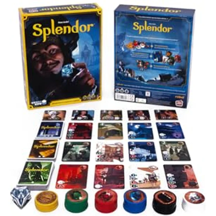 Rebel SPLENDOR Spiel Basisversion Original Standard, Brettspiel mit 90 Entwicklungskarten und strategischem Gameplay – Bild 3