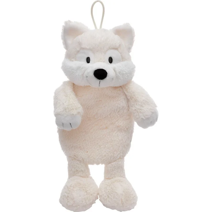 Nici Wärmflasche Winter, Polarfuchs Vanja, 350ml, 2in1 - Weiches Kuscheltier & Wärmflasche in einem, Weiß – Bild 1