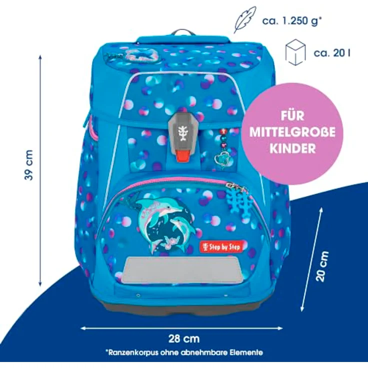 Step by Step Schulranzen SPACE Schulranzen-Set, mehrfarbig mit ergonomischem Design und großzügigem Stauraum – Bild 2