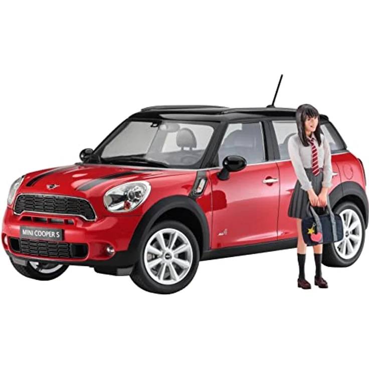 Hasegawa 1/24 Mini Cooper Countryman All 4, Maßstabsgetreuer Modellbausatz mit Figur – Bild 1