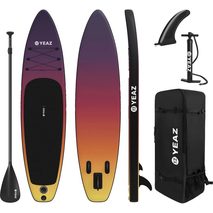 Yeaz SUP Board und Kit SUNSET BEACH - EXOTRACE PRO - SET, Stand Up Paddle