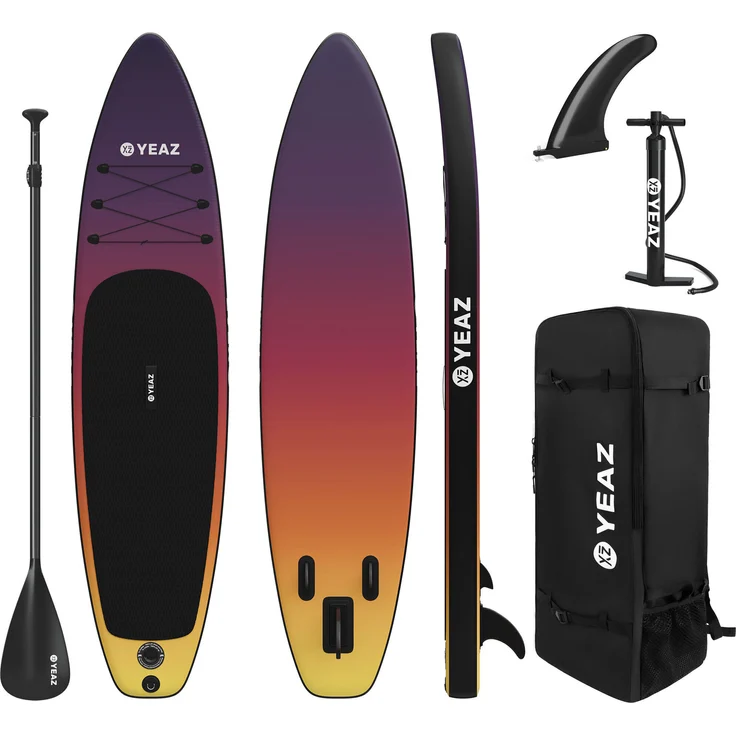 Yeaz SUP Board und Kit SUNSET BEACH - EXOTRACE PRO - SET, Stand Up Paddle