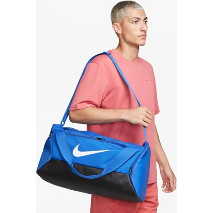 Nike Sporttasche NK BRSLA S DUFF - 9.5 (41L), schwarz, recyceltes Polyester, beschichteter Boden – Bild 4