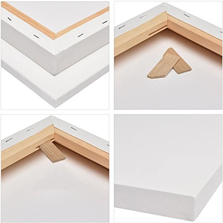 Artina 3D Premium Keilrahmen, 30x40 cm, Holz, 3-fach vorgrundierte Baumwollleinwand 380 g/m², extrabreit, umweltfreundlich – Bild 4