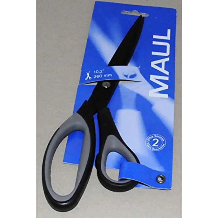 MAUL Universalschere 254mm, Bastelschere mit gummierter Griffzone, schwarz – Bild 2