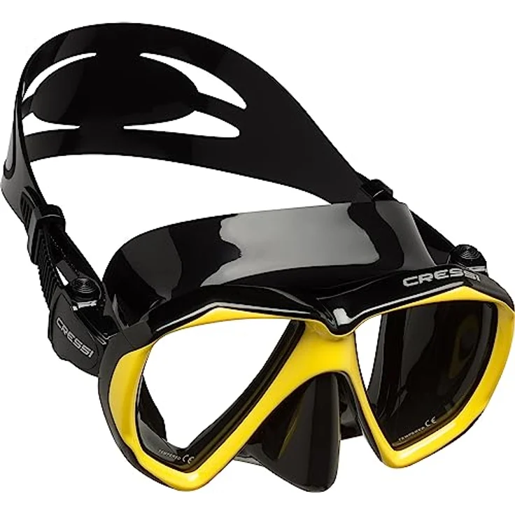Cressi Ranger Schnorchelset - Schnorcheln Set mit Schnorchel und Taucherbrille, wasserdichte Tauchmaske Anti-Fog Anti-Leck aus Gehärtetem Glas, mit 3-Kanal Premium Dry Schnorchel für Erwachsene – Bild 2