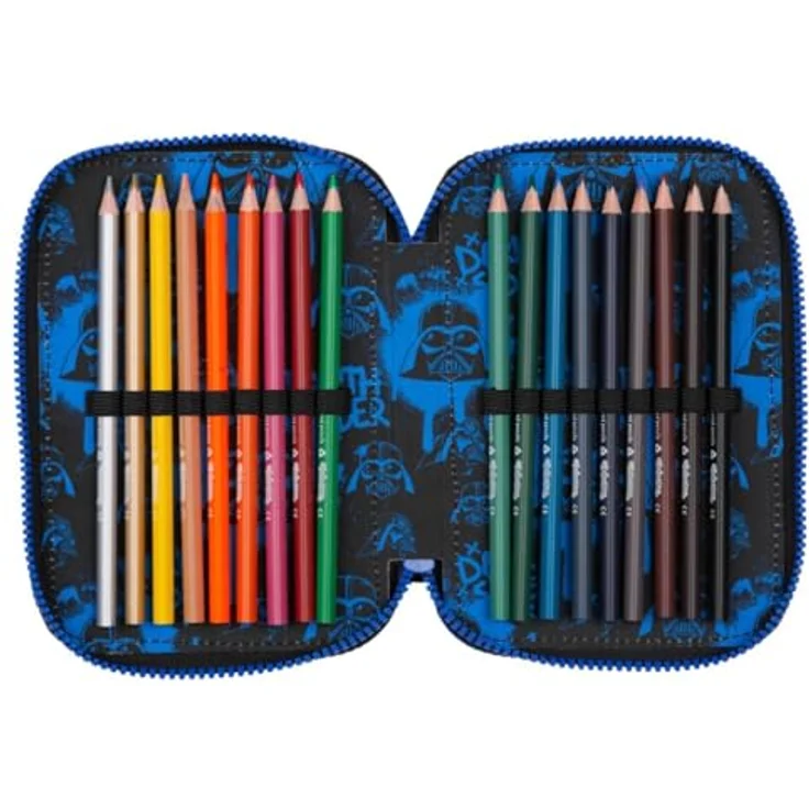 CoolPack Federmäppchen Etui, Star Wars, Darth Vader, mit Buntstiften und Fasermalern befüllt – Bild 4