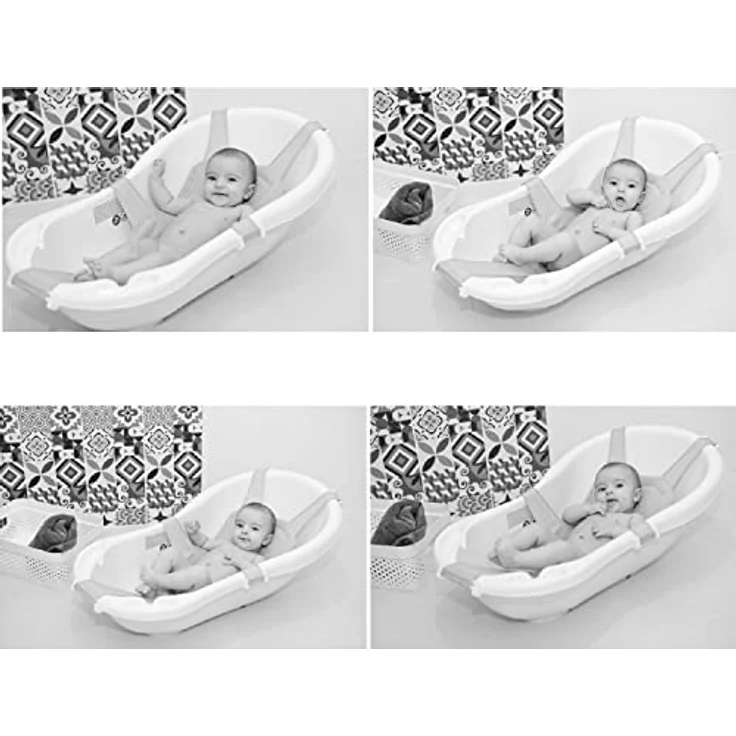 Lorelli Babywannennetz Turtle, Kunststoff Clips, Badewanneneinsatz, ab Geburt pink – Bild 5