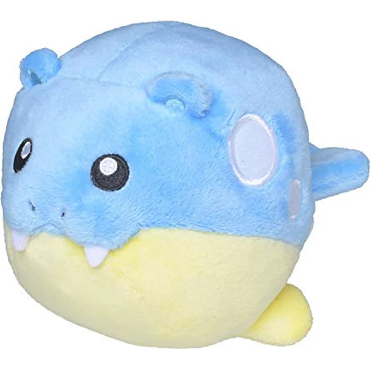 Pokémon Center Plüschfigur Pokemon Seemops Kuscheltier - 14 cm Plüschtier Spheal Original – Bild 3