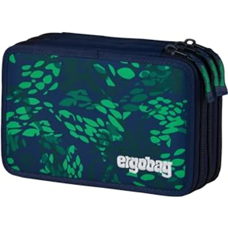 ergobag Maxi Mäppchen Set 40-teilig, inklusive Lyra Bunt- und Filzstifte, Kleingeldfach, Lineal und Schere, recycelte Materialien – Bild 1