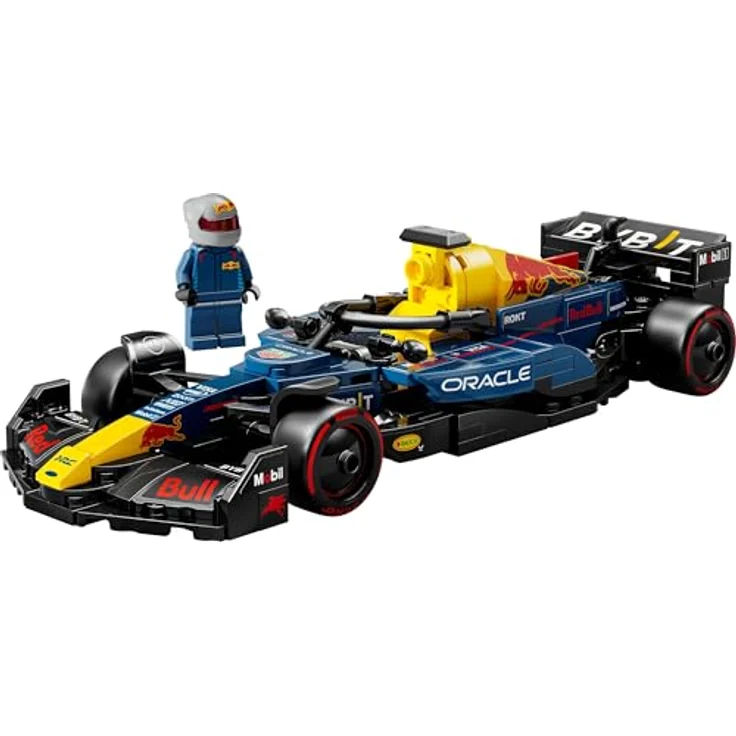 LEGO Speed Champions Oracle Red Bull Racing RB20 F1 Rennauto mit Minifigur des Fahrers, detailgetreues Modellauto für Formel 1 Fans, 77243 – Bild 4
