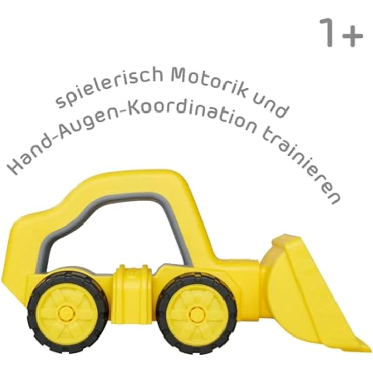 BIG Power Worker Griffy Bagger, Baustellenfahrzeug für Kleinkinder mit ergonomischem Griff, Soft Rädern und leicht zu reinigen, ab 12 Monaten – Bild 2