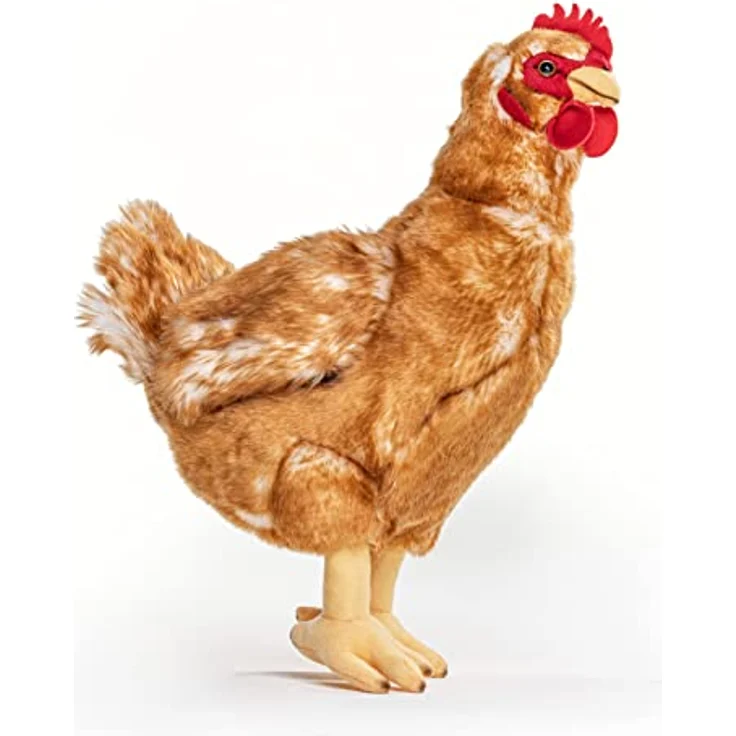 Uni-Toys - Henne braun - 37 cm (Höhe) - Plüsch-Huhn, Vogel - Plüschtier, Kuscheltier – Bild 2