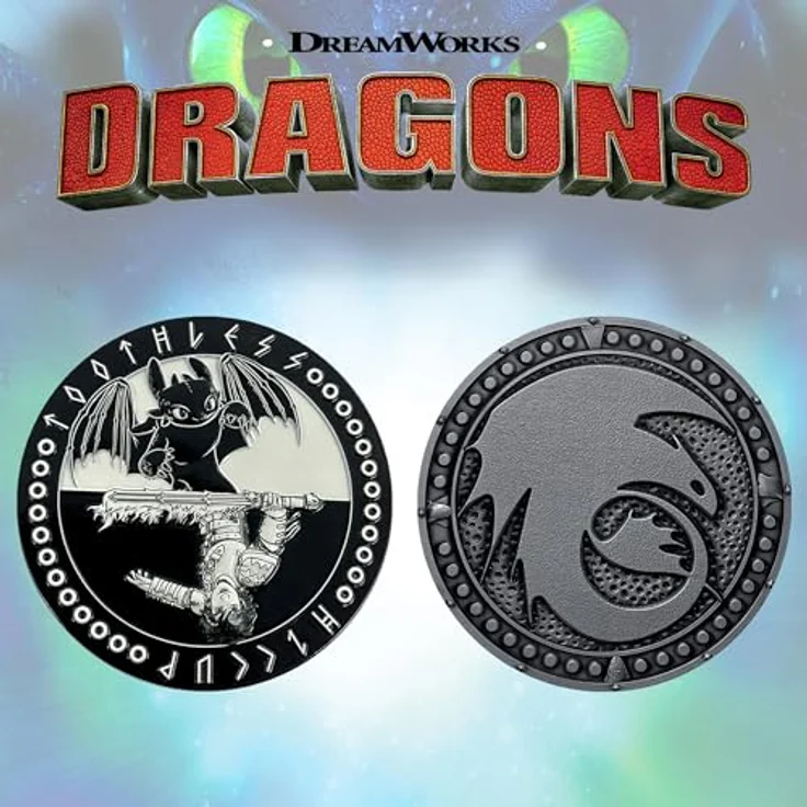 Fanattik Dragons médaillon Limited Edition, Sammlerstück mit stark geprägtem Design, limitiert auf 5.000 Stück weltweit, individuell nummeriert – Bild 5