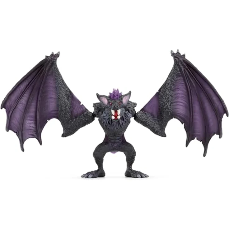 Schleich Schattenfledermaus - Eldrador Creatures, bedrohliches Geschöpf mit schwarzem, struppigem Fell, 21 x 15,5 x 13,5 cm – Bild 1
